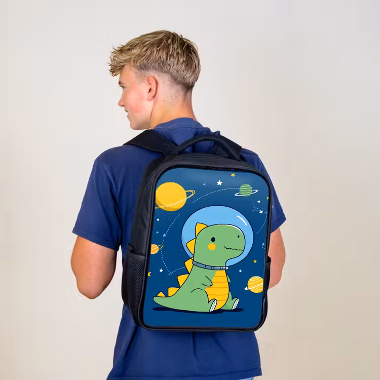 Sac à dos enfant - Noir - Dino - Espace - Planètes — 5