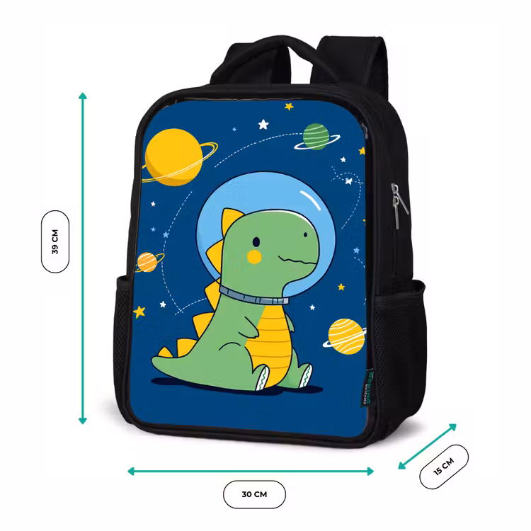 Sac à dos enfant - Noir - Dino - Espace - Planètes — 8