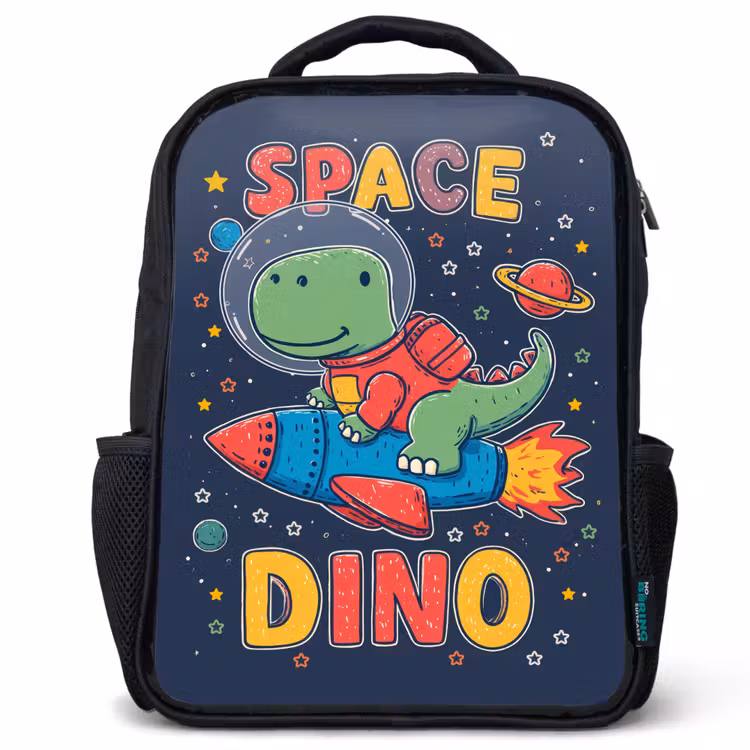 Sac à dos enfant - Noir - Dino - Rocket - Coloré — 1
