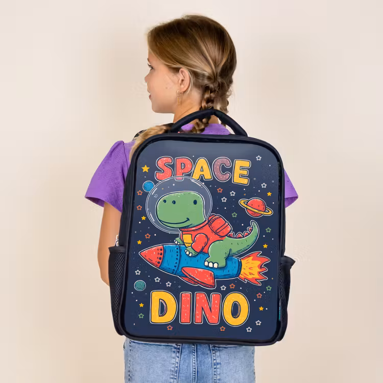 Sac à dos enfant - Noir - Dino - Rocket - Coloré — 4