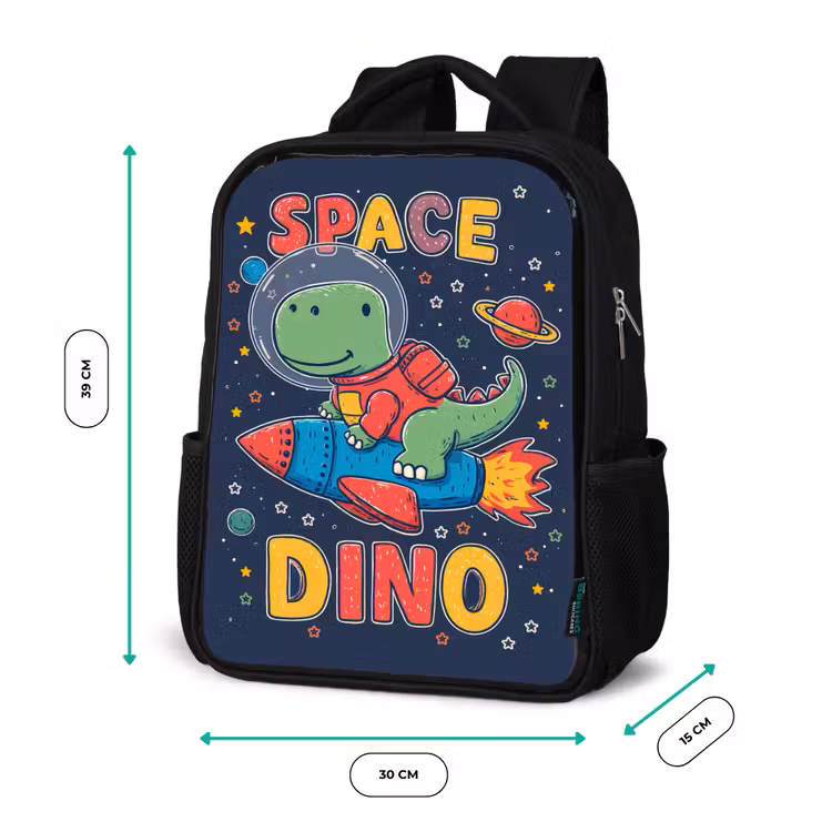 Sac à dos enfant - Noir - Dino - Rocket - Coloré — 8