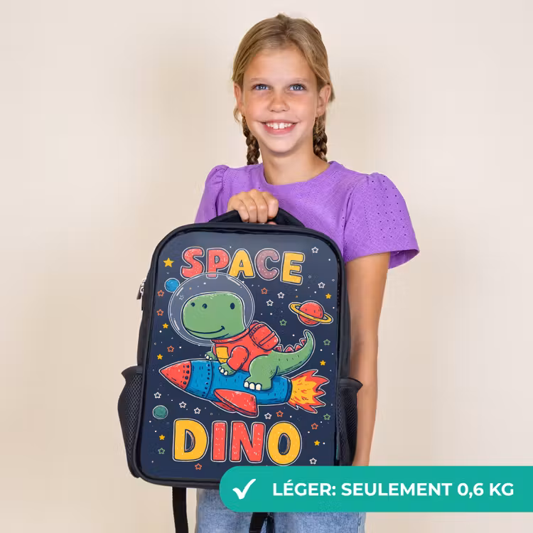 Sac à dos enfant - Noir - Dino - Rocket - Coloré — 9