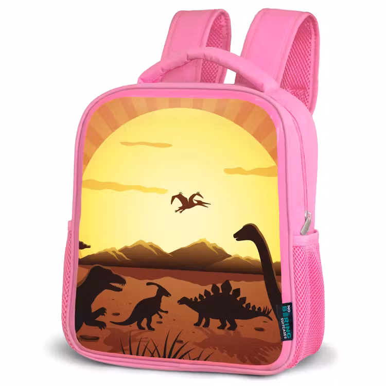 Sac à dos enfant - Rose - Dino - Soleil - Nature - Dessin - Enfants - Garçons — 4
