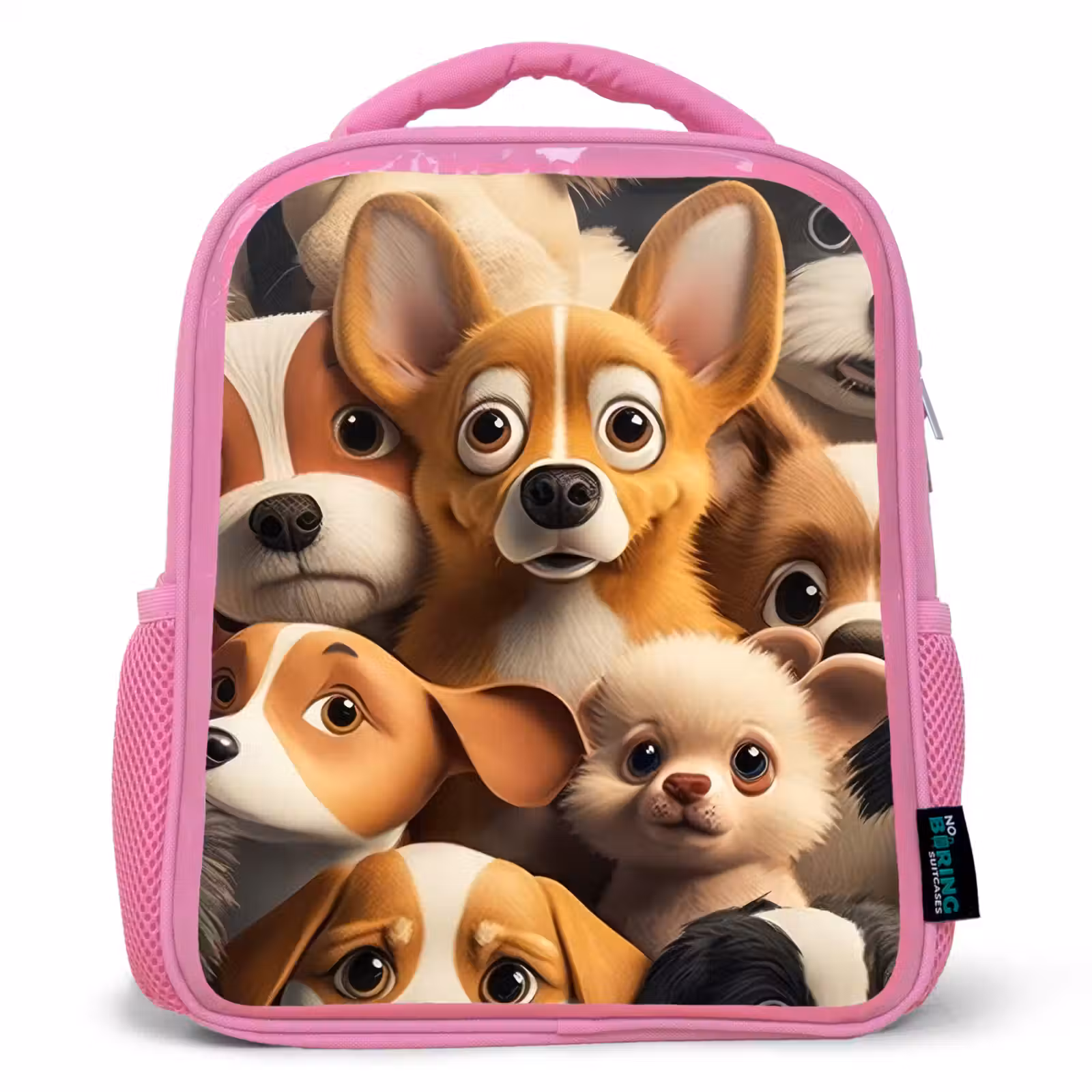 Sac à dos enfant - Rose - Chiens heureux — 1