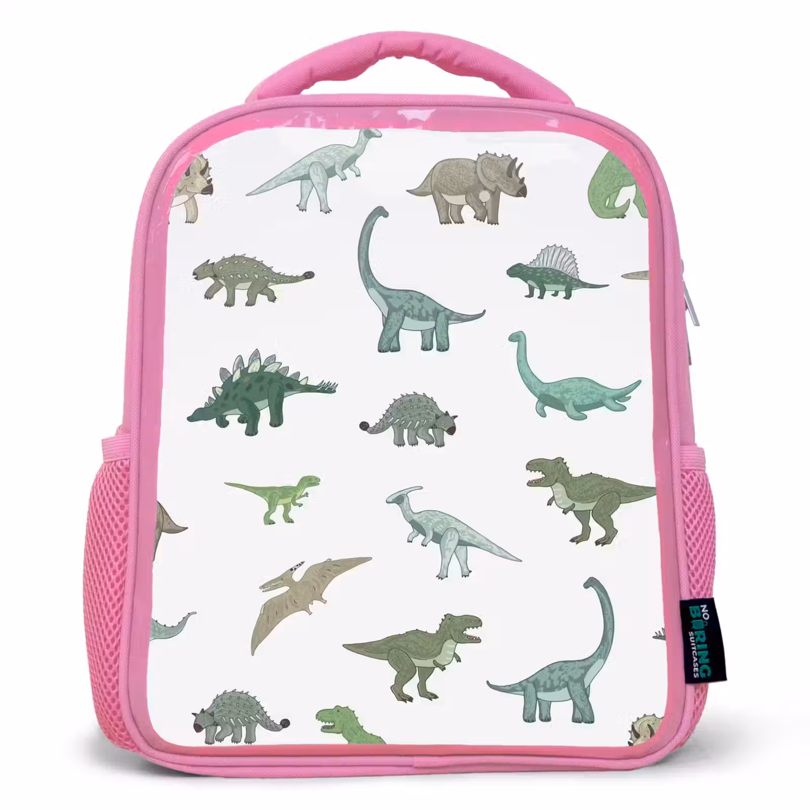 Sac à dos enfant - Rose - Dino - Motif - Vert — 1