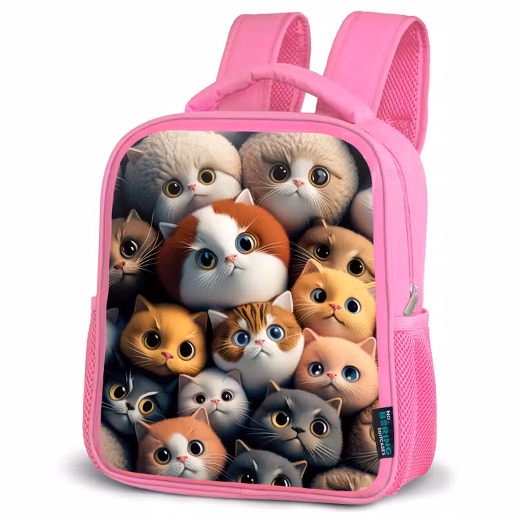 Sac à dos enfant - Rose - Chats orange — 4