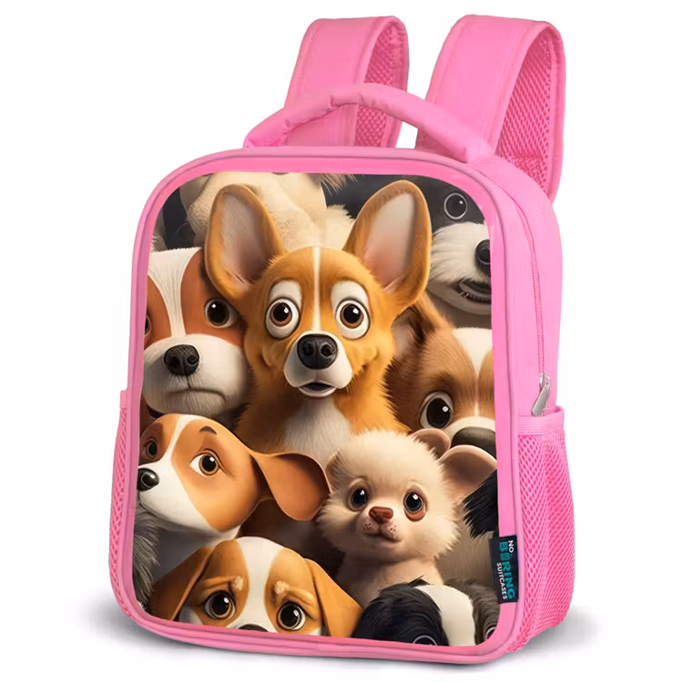 Sac à dos enfant - Rose - Chiens heureux — 4