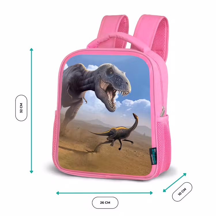 Sac à dos enfant - Rose - Dino - Faune - Dessin - Enfants - Garçons — 3