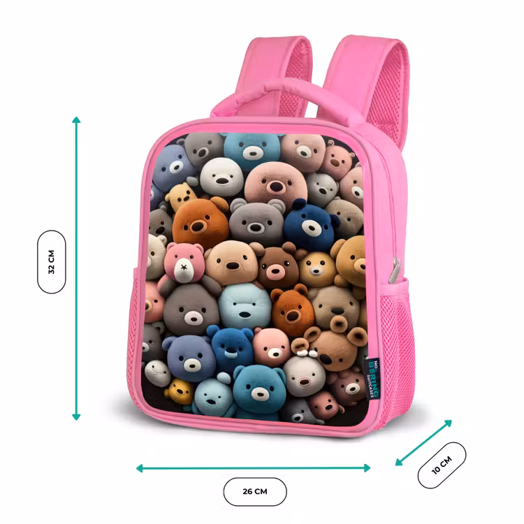 Sac à dos enfant - Rose - Fête de l'ours — 3