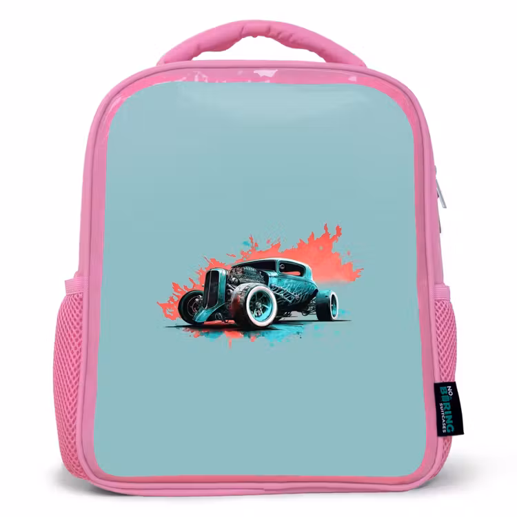 Sac à dos enfant - Rose - Hotrod turquoise — 1