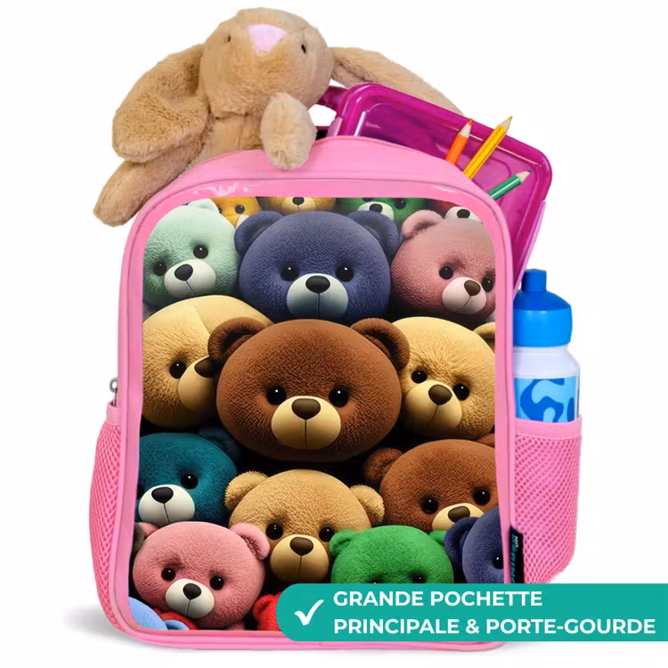 Sac à dos enfant - Rose - Le gang de l'ourson — 2