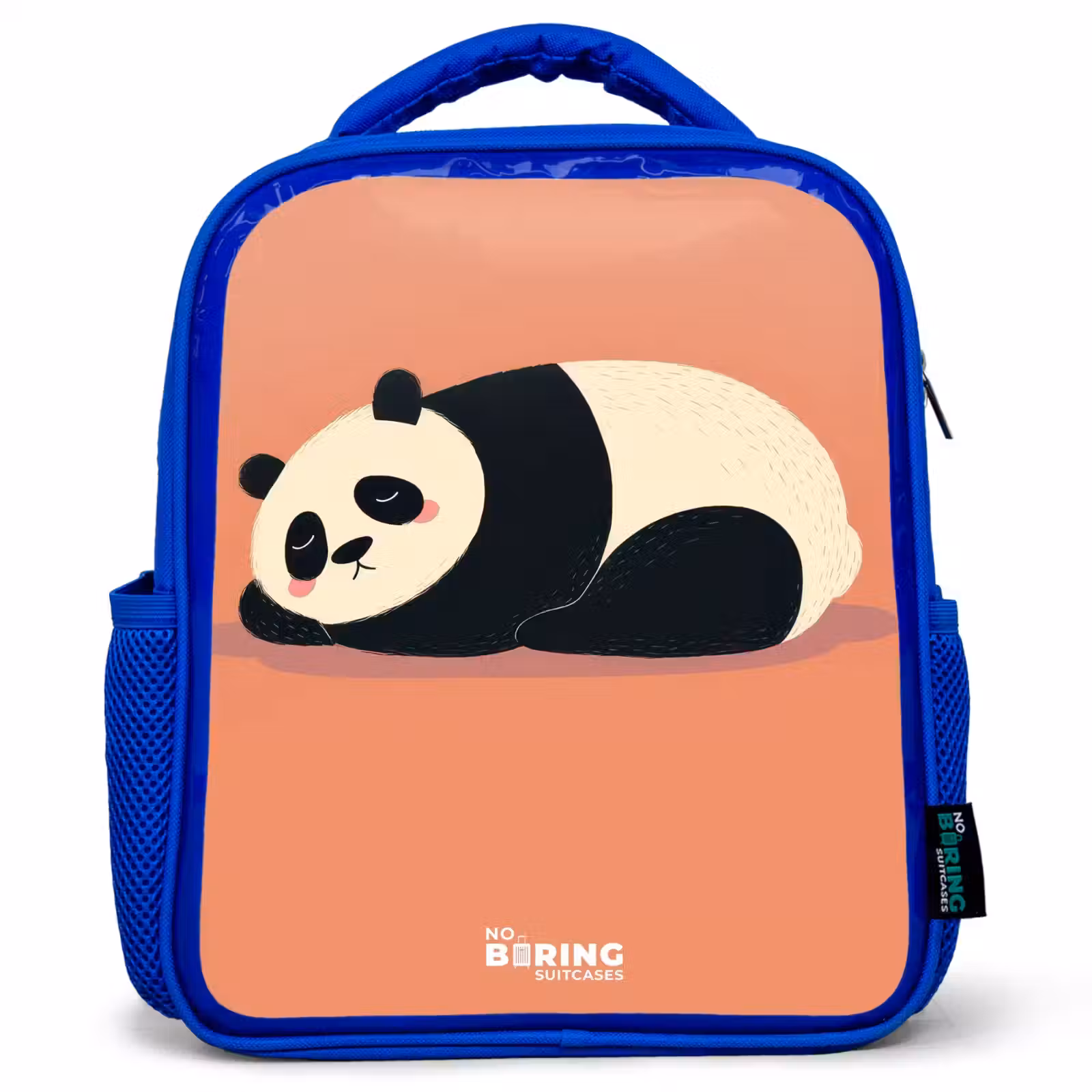 Sac à dos enfant - Bleu - Panda - Dormant - Orange — 1