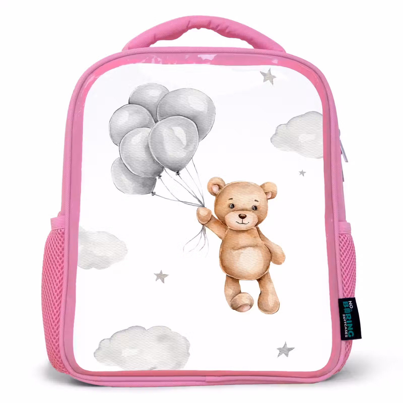 Sac à dos enfant - Rose - Ours - Ballon - Étoiles - Enfants — 1