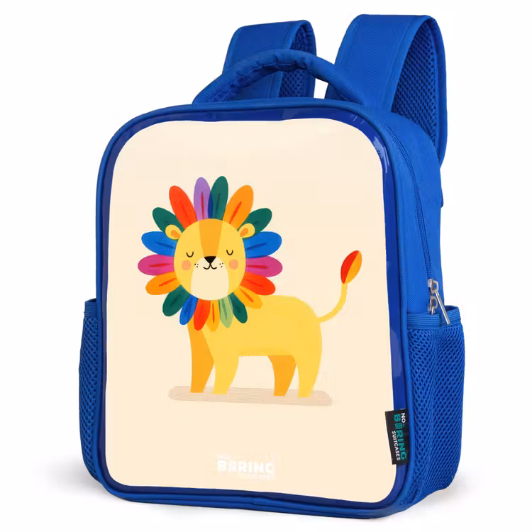 Sac à dos enfant - Bleu - Lion - Crinière - Colorée — 7