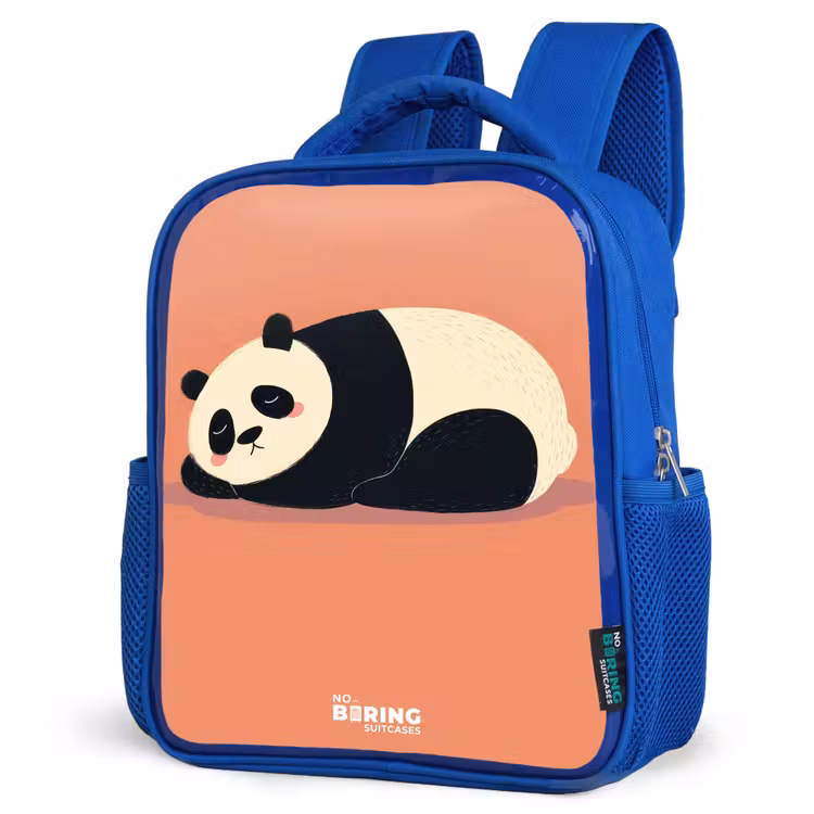 Sac à dos enfant - Bleu - Panda - Dormant - Orange — 7