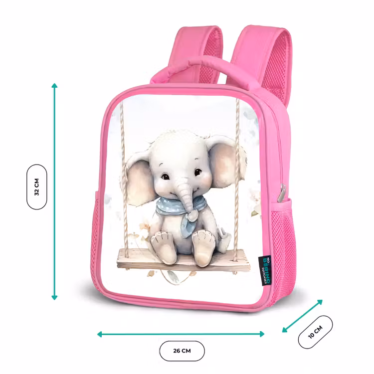 Sac à dos enfant - Rose - Éléphant - Animal - Enfants — 3