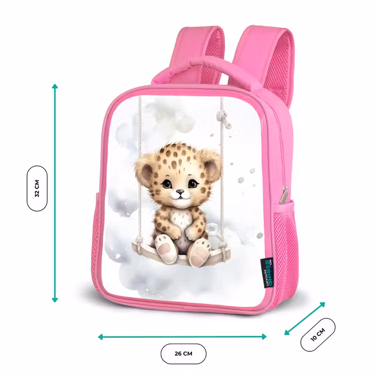 Sac à dos enfant - Rose - Léopard - Animal - Enfants — 3