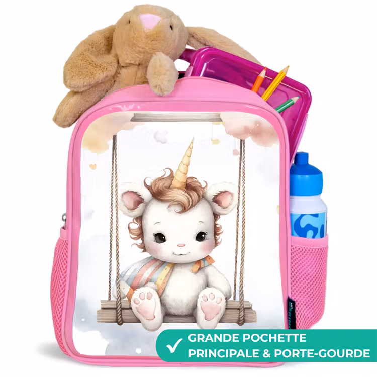 Sac à dos enfant - Rose - Licorne - Animal - Enfants - Licorne — 2