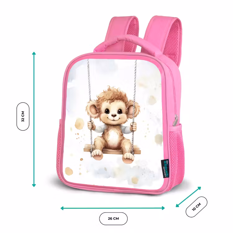 Sac à dos enfant - Rose - Singe - Animal - Enfants — 3