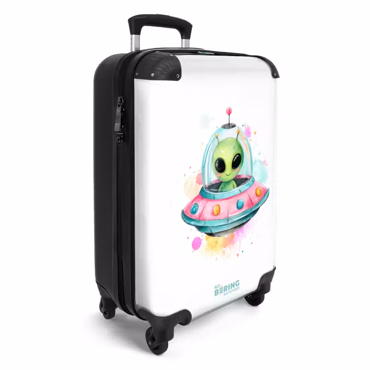 Valise - Alien dans un ovni coloré — 2