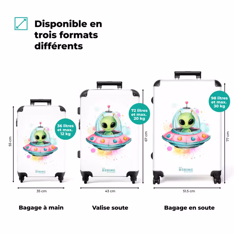 Valise - Alien dans un ovni coloré — 3
