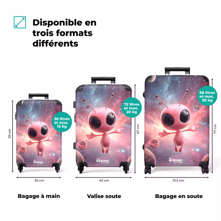 Valise - Alien rose dans l'espace — 3