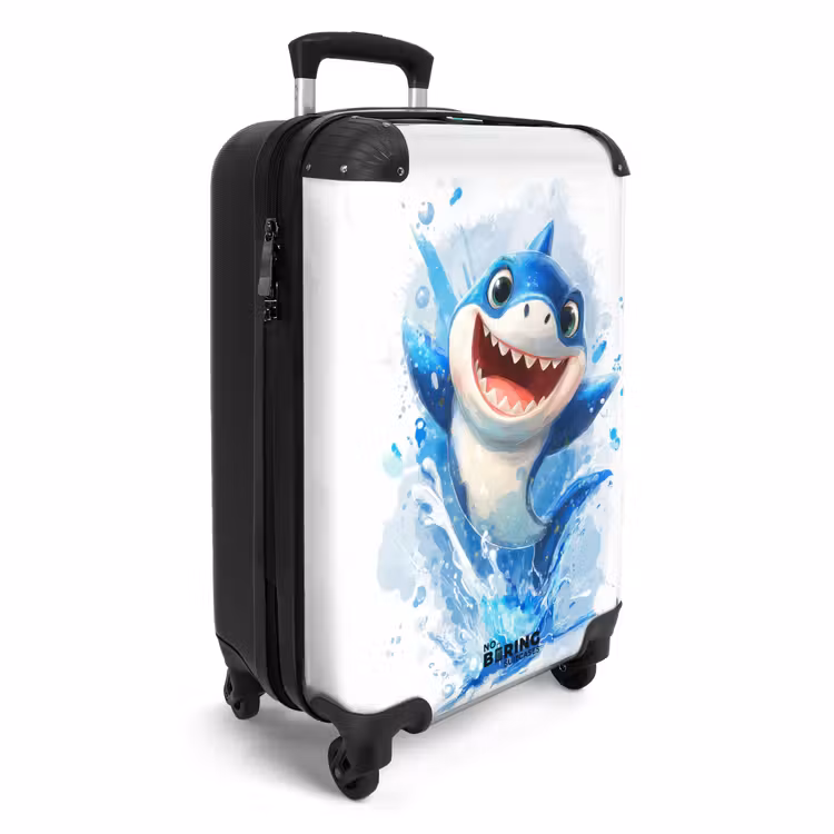 Valise - Animation joyeuse requin hors de l'eau — 2