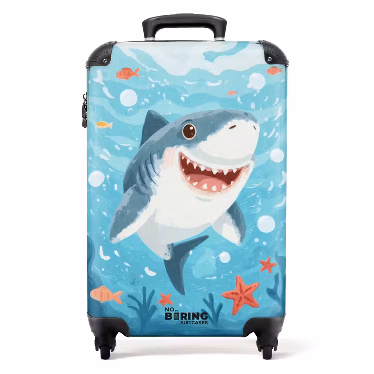 Valise - animation requin nageant dans l'eau — 1
