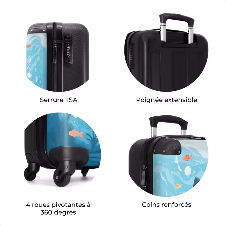Valise - animation requin nageant dans l'eau — 8