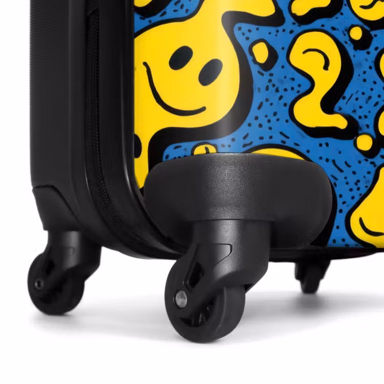 Valise - Des smileys qui s'enchaînent sur fond bleu — 7