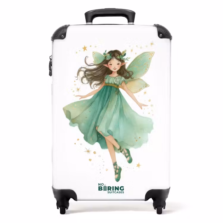 Valise - Elfe aux cheveux bruns et à la robe verte — 1