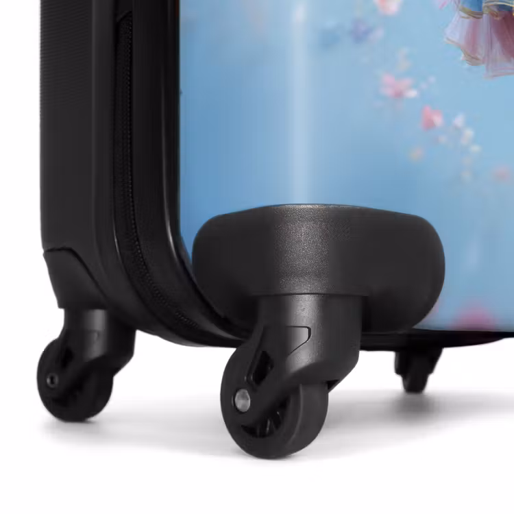 Valise - Fée avec robe bleue et couronne florale — 7