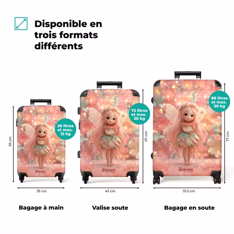 Valise - Fée avec un bâton et des paillettes — 3