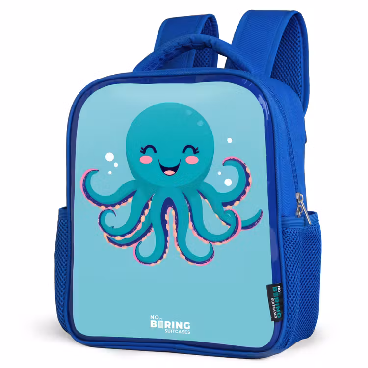 Sac à dos enfant - Bleu - Pieuvre - Eau - Bleu — 7