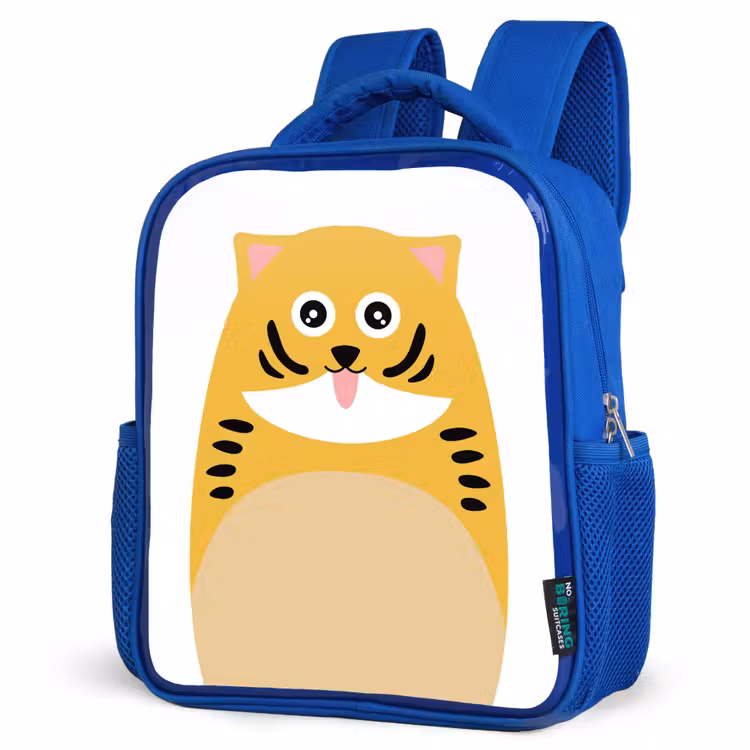 Sac à dos enfant - Bleu - Portrait d'animal - chat - enfants — 7