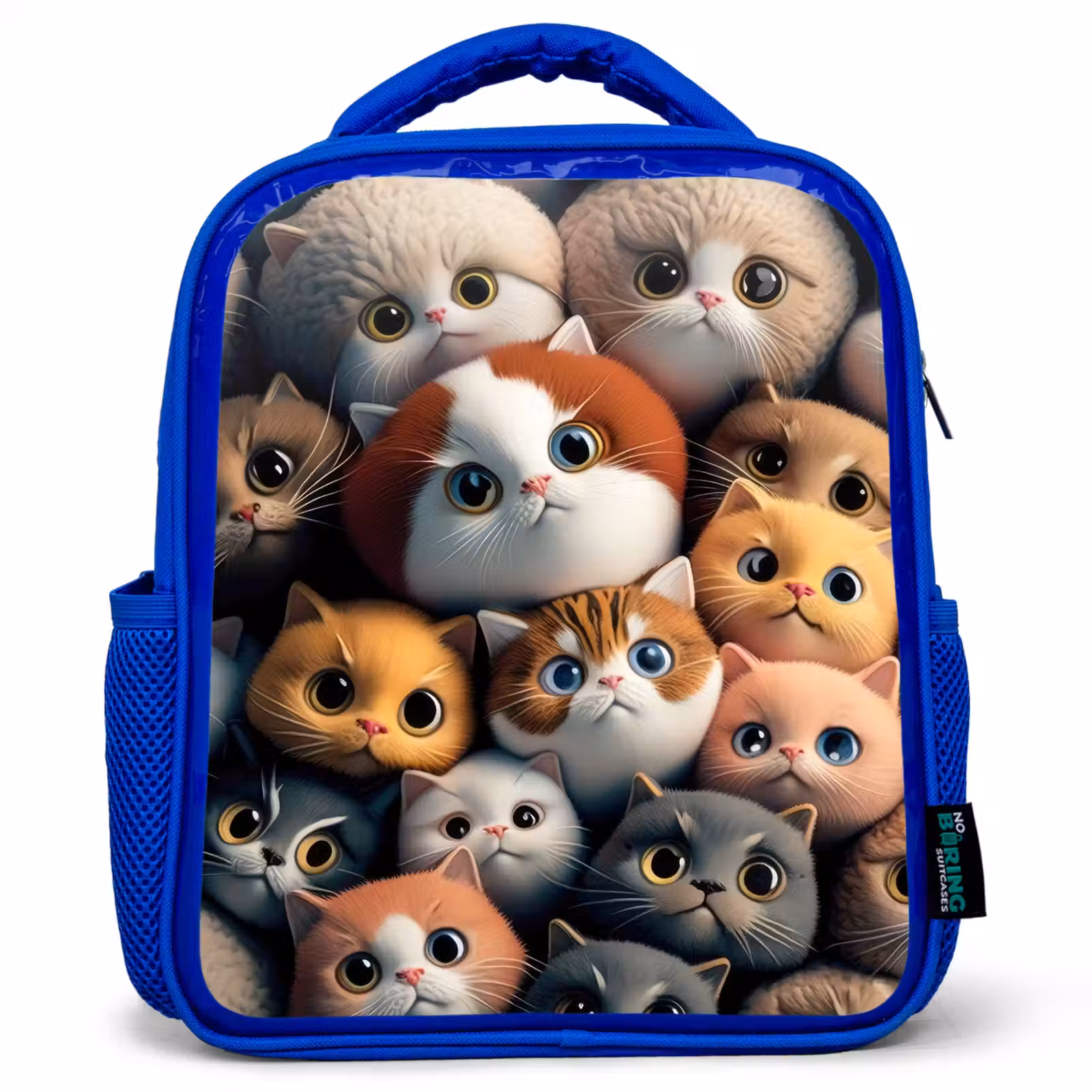 Sac à dos enfant - Bleu - Chats orange — 1