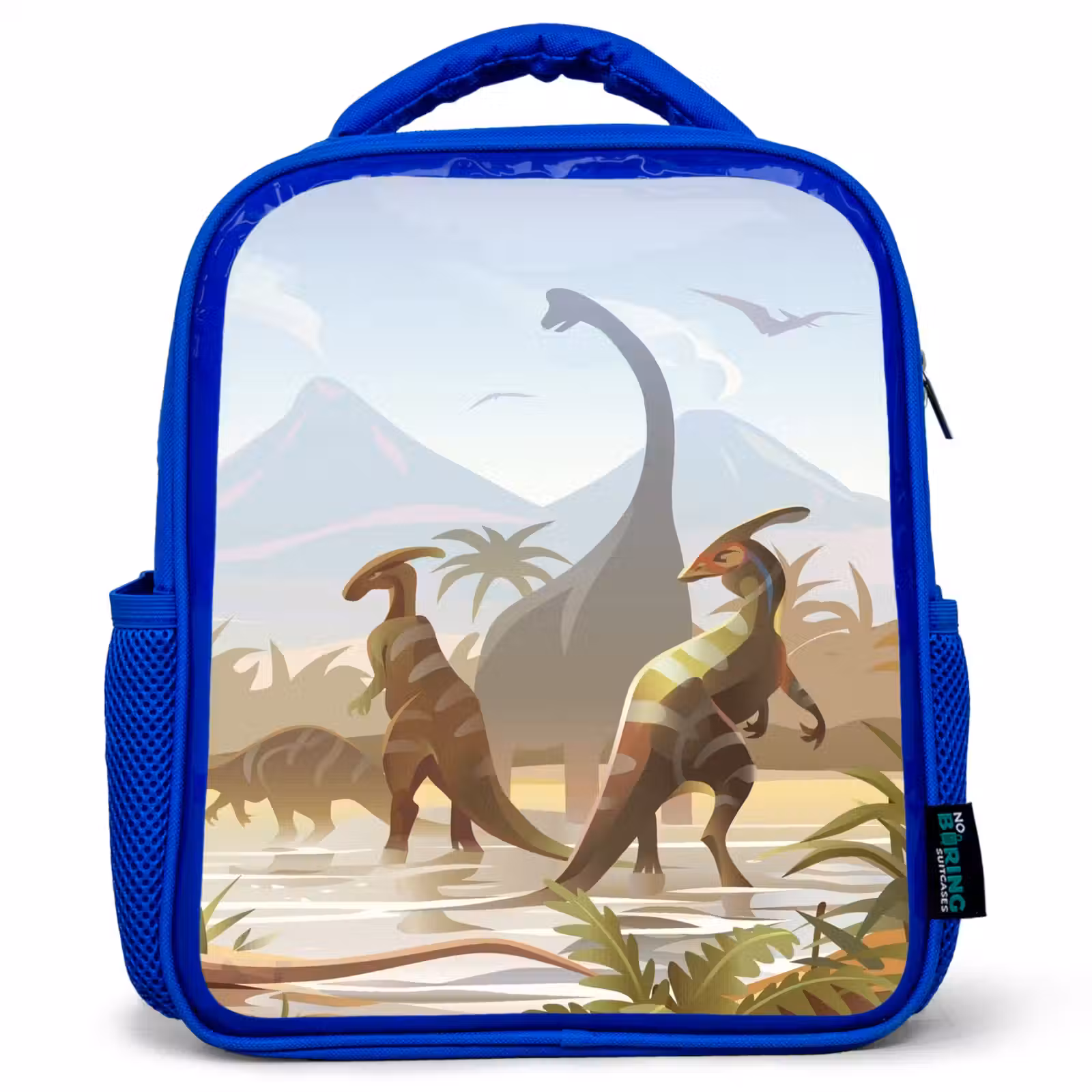Sac à dos enfant - Bleu - Dinosaure - Paysage - Tropical - Enfants - Garçons — 1