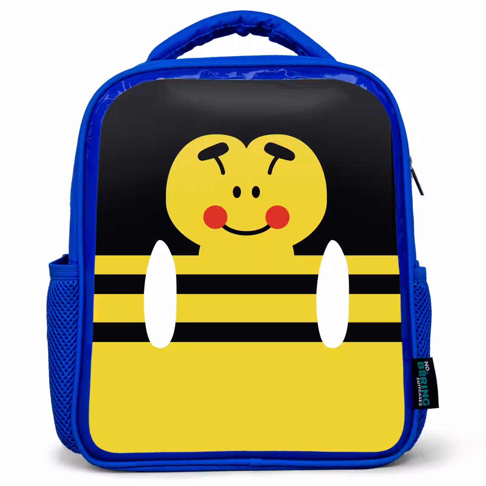 Sac à dos enfant - Bleu - Portrait d'animal - abeille - jaune — 1