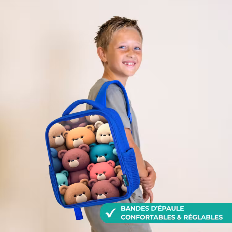 Sac à dos enfant - Bleu - Bonanza des ours — 4