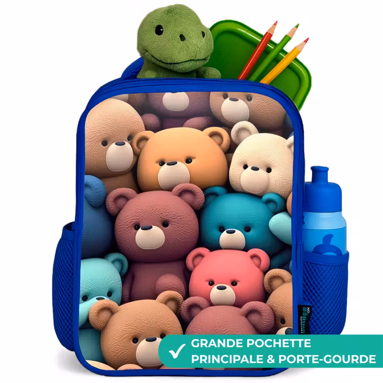 Sac à dos enfant - Bleu - Bonanza des ours — 5
