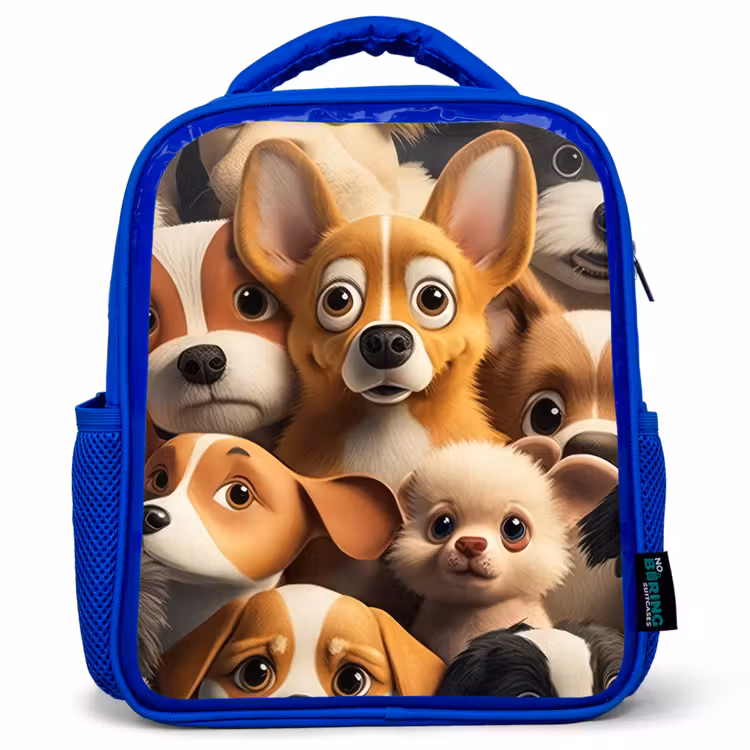 Sac à dos enfant - Bleu - Chiens heureux — 1