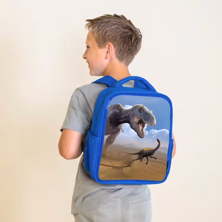 Sac à dos enfant - Bleu - Dino - Faune - Dessin - Enfants - Garçons — 2