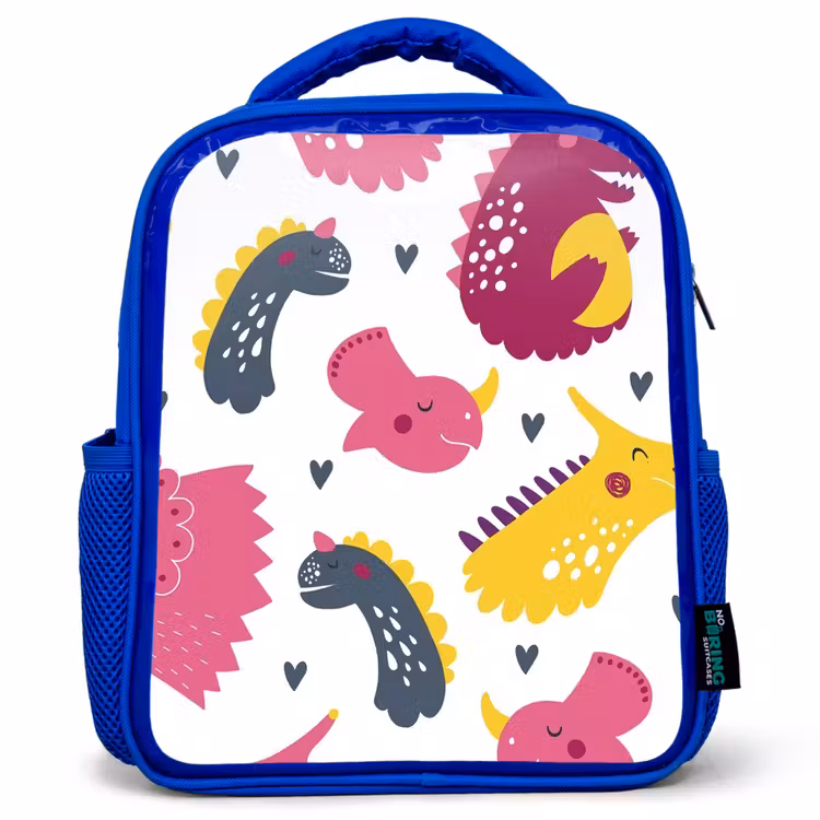 Sac à dos enfant - Bleu - Dino - Motifs - Enfant - Rose - Filles — 1