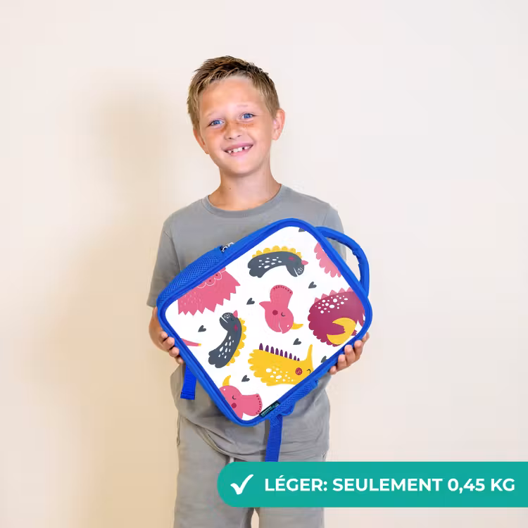 Sac à dos enfant - Bleu - Dino - Motifs - Enfant - Rose - Filles — 3