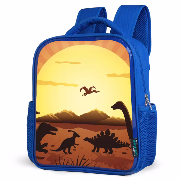 Sac à dos enfant - Bleu - Dino - Soleil - Nature - Dessin - Enfants - Garçons — 7