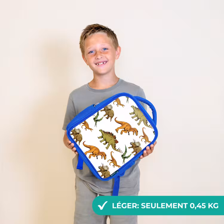 Sac à dos enfant - Bleu - Dinosaure - Dessin - Garçons - Enfants — 3