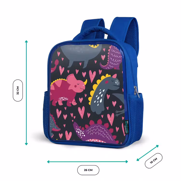 Sac à dos enfant - Bleu - Dinosaure - Enfant - Motifs - Rose - Filles — 6