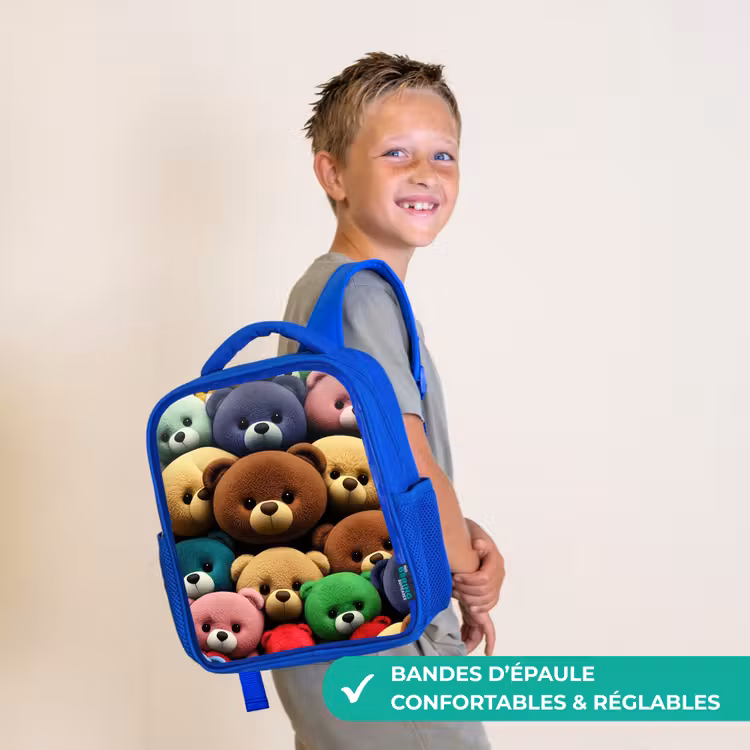 Sac à dos enfant - Bleu - Le gang de l'ourson — 4