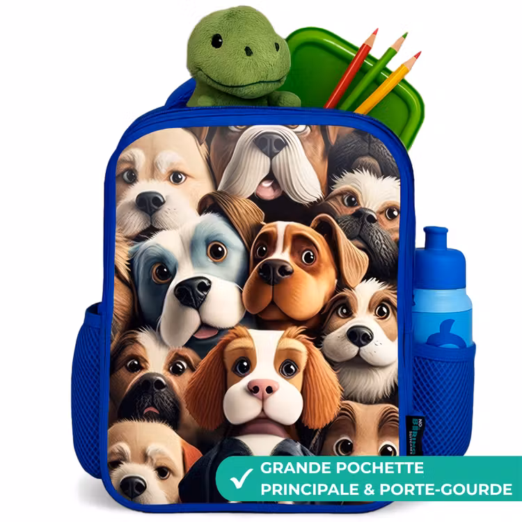Sac à dos enfant - Bleu - Le gang des aboyeurs — 5