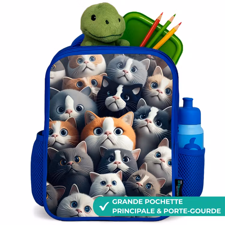 Sac à dos enfant - Bleu - Museaux en peluche — 5